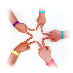 Paper Wrist Band 19mm 25mm TYVEK WristBands Can Be Written and <strong>Possible</strong> to Print the Company Logo Any Text