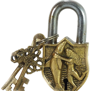Best Campany Pad <strong>Lock</strong> Brass Padlock Set Vintage Old <strong>Key</strong> <strong>Lock</strong> Set Classic Padlock Unique <strong>Lock</strong> with <strong>Key</strong> - Product Image 3
