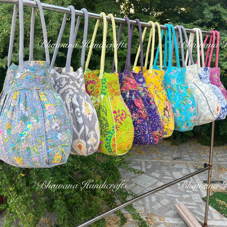 Kantha Bag Tote Bag Bolsa feminina Carry Shopping Handstitch Hobo Tote Banjara Bag