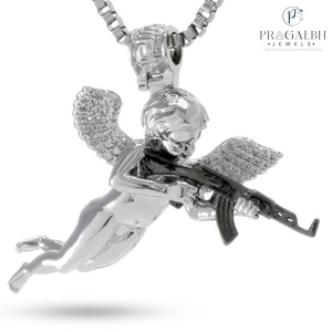 Adalet meleği kolye buz Righteous güç Archangel misilleme kolye kolye koruma ve yargı kombine karşılar - Product Image 4