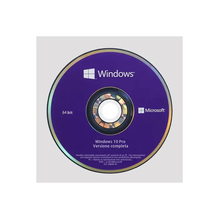 MICROSOFT orijinal WINDOWS 10 PRO 64BIT OS yazılımı OEM paketi DVD
