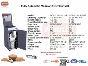 アジャンタ製高性能家庭用小麦粉工場垂直製粉機食品加工機 - Product Image 2