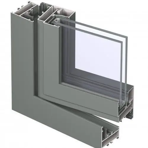 Alumínio de perfil para portas e janelas, alumínio extrudado de baixa qualidade e melhor qualidade com revestimento em pó série 6000