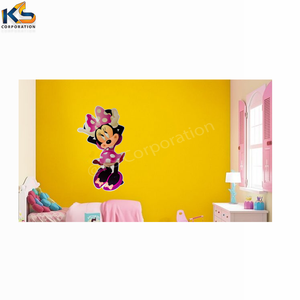 Personalizzato Minnie Mouse fiocco topolino rimovibile parete adesivo stampato UV eco-friendly impermeabile 6x10 pollici casa parete esterna - Product Image 6