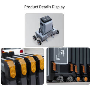 Hàng rào an ninh đường rào chắn ở saudi arabia Hợp kim nhôm có thể thu vào an toàn accordion rào cản cửa trượt - Product Image 4