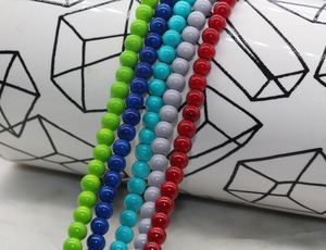 6-12mm Round Glass <strong>Beads</strong> for Jewelry Making Bracelet <strong>Beads</strong> 16.5 Inch Strand Pretty <strong>Beads</strong> for Crafts Wholesale Price - Product Image 2