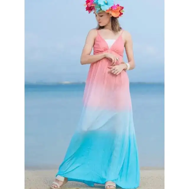 Trendy New Tie Dye Backless Boho DE LA India 2024 Llegadas Boho Beach Vestidos casuales bohemios coloridos para mujeres