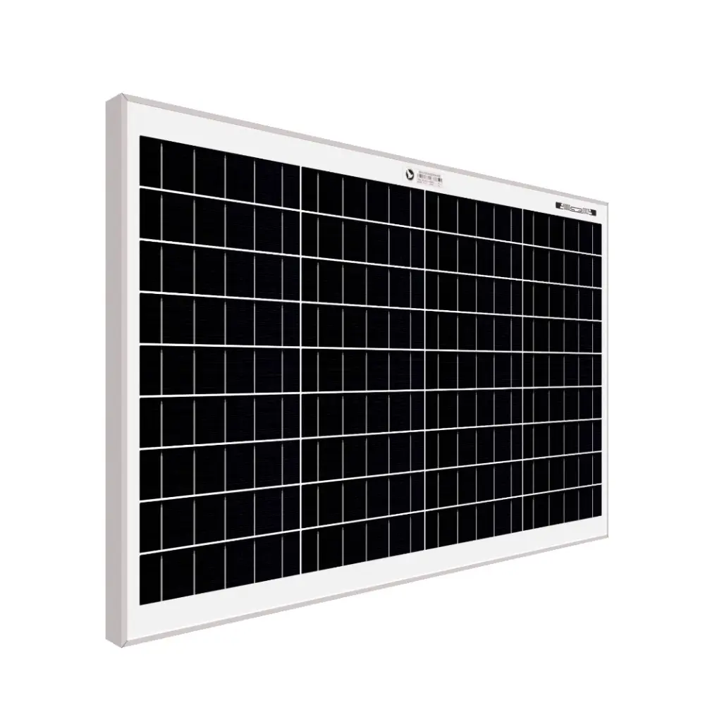 Solar panel High Efficiency 36 cells Mono PERC Solar PV Modules Solar Panel and is 50w 12v Black cover Waterproof Box Frame