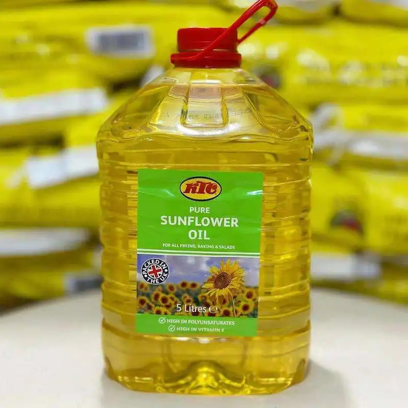 Aceite de girasol refinado KTC 5L al por mayor/dónde comprar aceite de cocina de girasol refinado 5L