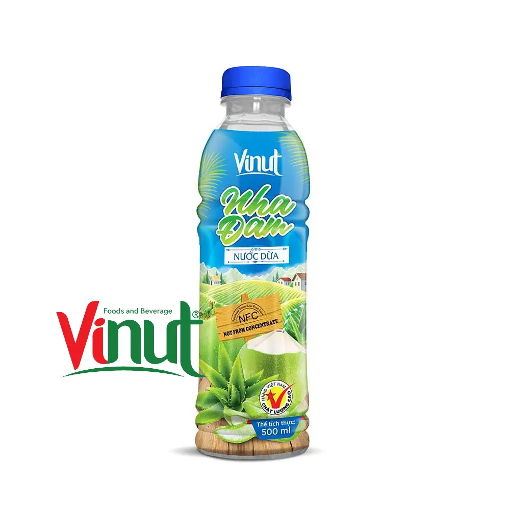 500ml plastik şişe Vinut Aloe vera ve hindistan cevizi su içecek üreticisi direktörü