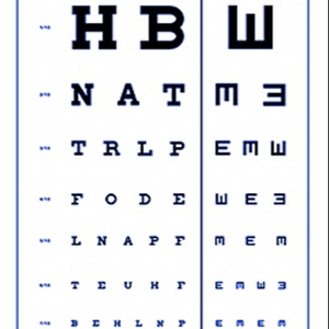 Science &amp; Surgical Ophthalmic Equipment Mixed Decimal OPTOMETRIC <strong>Chart</strong> Visual Acuity Eye <strong>Chart</strong> Measures 28 X 56 cm Free Shipping - Product Image 1