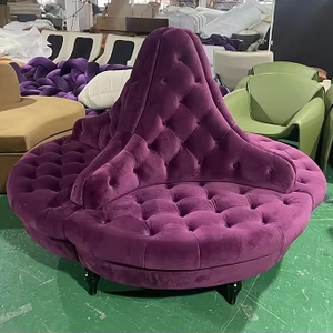 ソファの周り個々の4人乗りの小さな生地ビクトリア朝の布張りの形をした円形の会話ソファシート