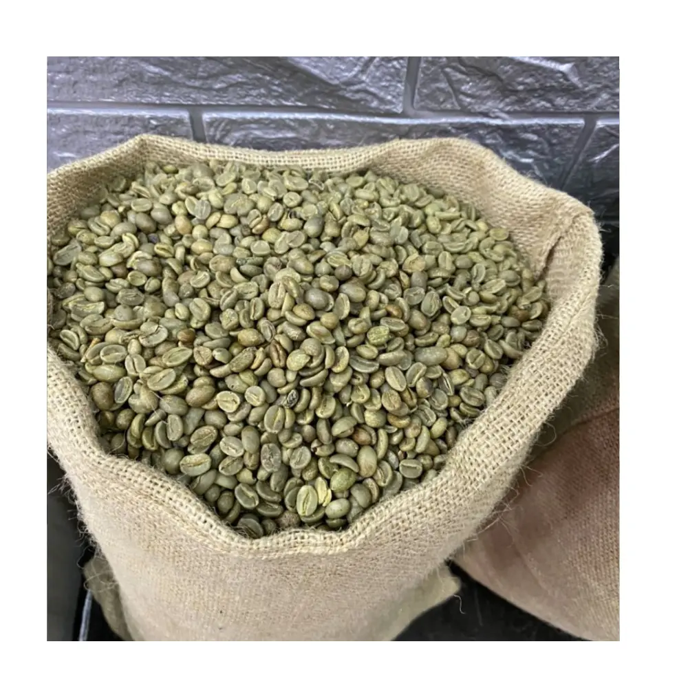 Venda por atacado de grãos de café ecológicos Arábica e Robusta com caixa inferior plana de 250g 500g 1kg no Vietnã
