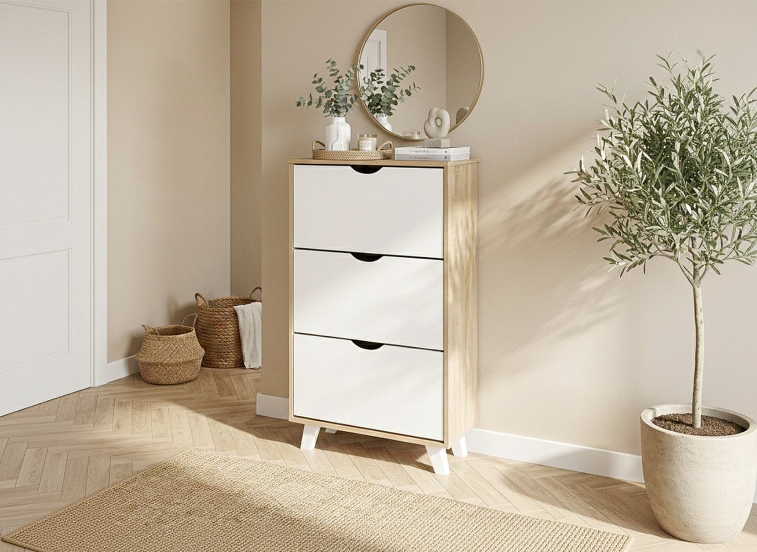 Light Somana Oak + White