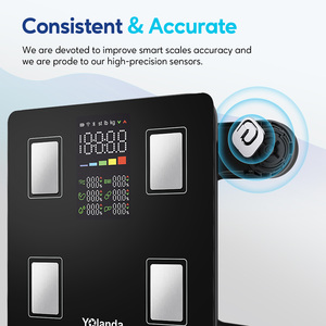 <span class=keywords><strong>2025</strong></span> nóng bán kỹ thuật số thông minh HD Màn hình màu BMI phân tích 180kg trọng lượng đo công suất cơ thể chất béo quy mô - Product Image 6