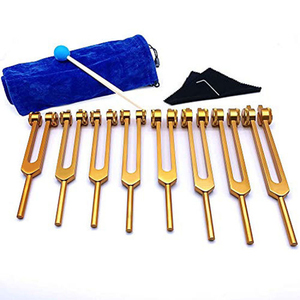 Çakra Tuning Forks Set 7 çakra ve 1 Soul Tuning Forks kozmik oktav alüminyum alaşım ses şifa aletleri - Product Image 1