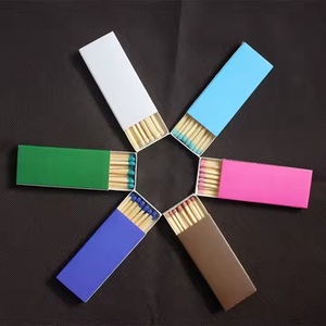 Çok renkli kafa ile markalı Logo Premium özelleştirilebilir ahşap emniyetli kibritler - Product Image 6