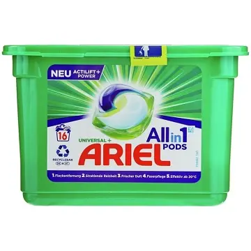 Ariel 3in1 Pods Met Een Vleugje Donzige Frisheid, Ariel Vloeibare Wasmiddelcapsules, Krachtig Vlekverwijderaar Wasmiddel