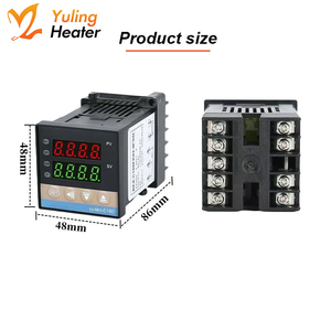 Bộ điều chỉnh nhiệt độ REX-C100 PID Bộ điều khiển nhiệt độ cặp nhiệt điện + 40da Bộ cảm biến nhiệt độ Rơle trạng thái rắn - Product Image 2