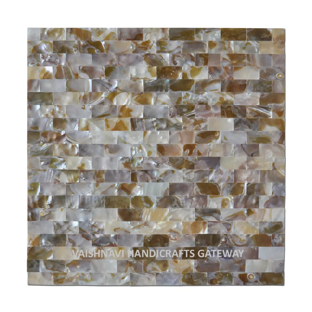 Latest Production Handmade Sea Shell Mother Of Pearl Mosaic Design Tile For Home Interior