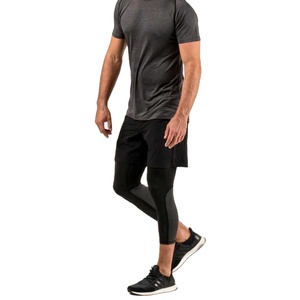Diseñe su propio Spandex/tela de poliéster Pantalones de compresión para hombres Ropa de gimnasio Nuevo diseño Pantalones de compresión para hombres - Product Image 4