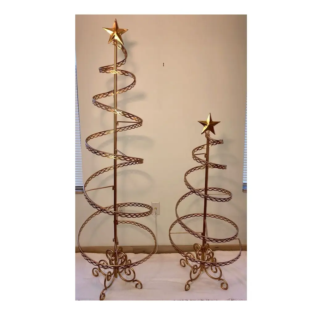 Árbol de Navidad de decoración del hogar de estilo americano, árbol de Navidad de Metal de estilo moderno más caliente para decoración del hogar y Gif