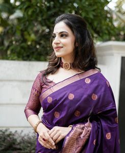<strong>Latest</strong> Hot Design Women Cotton Fabric Embroidery Work Saree Blouse Wedding Party Occasion Unique Fashionable <strong>Sari</strong> Designer 2022