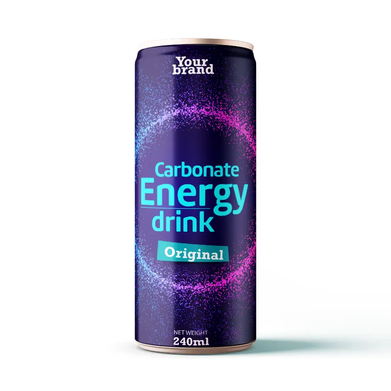 Nhãn Hiệu Riêng Energy Drink 250Ml HALAL ISO Energy Nhà Sản Xuất Đồ Uống Tại Việt Nam-Thiết Kế Miễn Phí Mẫu