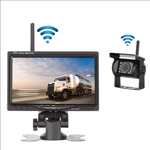 12V 24V inalámbrico impermeable 18IR visión nocturna cámara de respaldo de visión trasera 7 pulgadas Monitor sistema de conducción para RV camión autobús remolque - Product Image 4