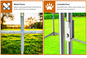 Best <strong>Chicken</strong> Coop Manual Type Farm Home Use Poultry Cages Outdoor Galvanized Frame Hexagonal Wire Mesh 2 * 3 * 6 <strong>m</strong> - Product Image 5