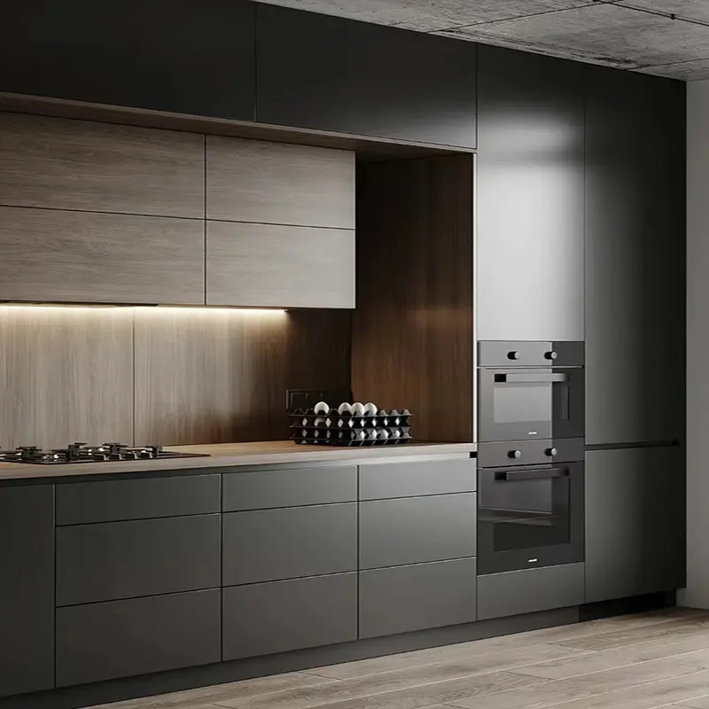Offre Spéciale pas cher personnalisé taille meubles moderne maison complet armoires de cuisine