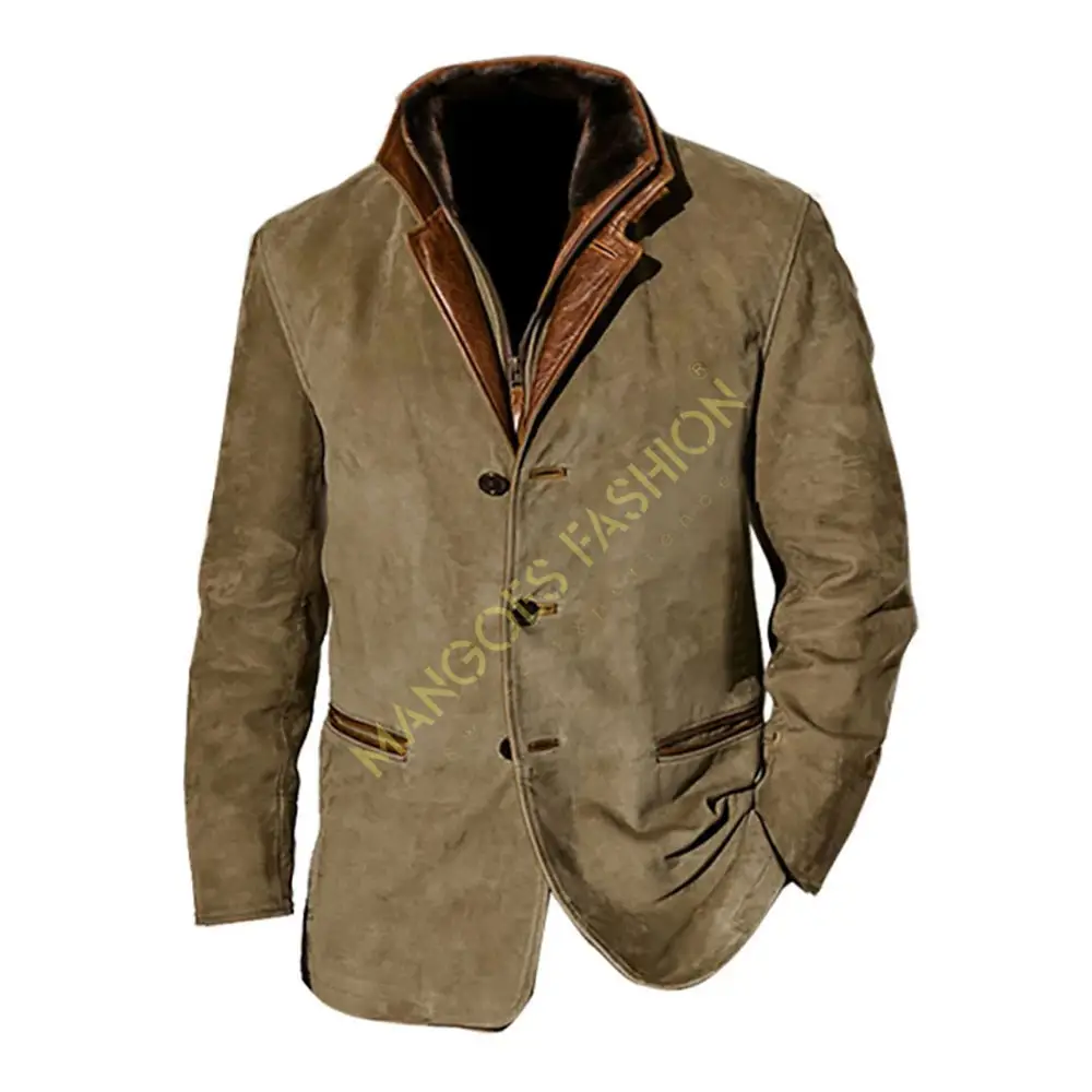 Vintage erkek ceket sonbahar kış moda, erkek giyim yeni sıcaklık, şık giyim, yapay deri ceket uzun Sl