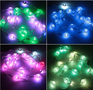 Gece kulübü noel <span class=keywords><strong>Led</strong></span> lamba Ip65 3d <span class=keywords><strong>Led</strong></span> piksel topu Smd3535 24V <span class=keywords><strong>Spi</strong></span> <span class=keywords><strong>Spi</strong></span> 5mm 5050 <span class=keywords><strong>RGB</strong></span> 10/20IC 60 sahne piksel <span class=keywords><strong>Led</strong></span> ışıkları <span class=keywords><strong>Led</strong></span> şerit