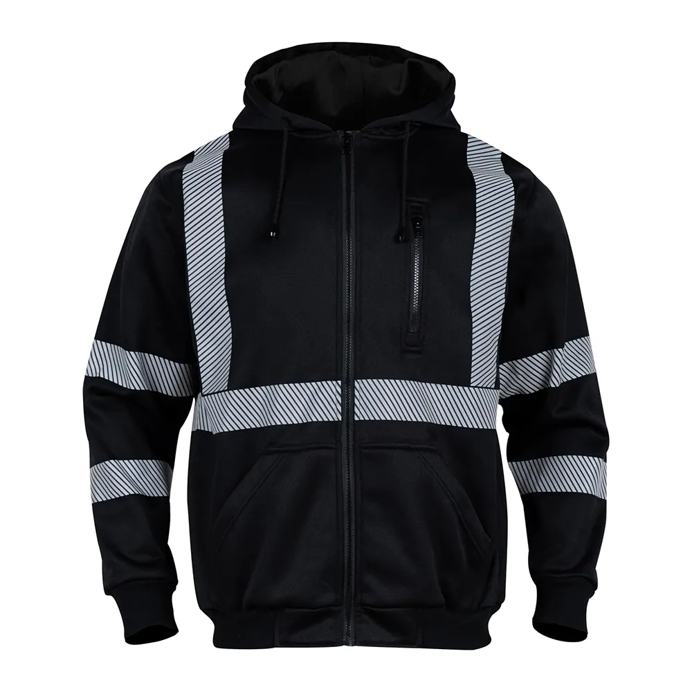La última chaqueta de ropa de trabajo, chaqueta de seguridad de alta calidad hecha a medida con cremallera completa, chaqueta de seguridad atractiva para hombres
