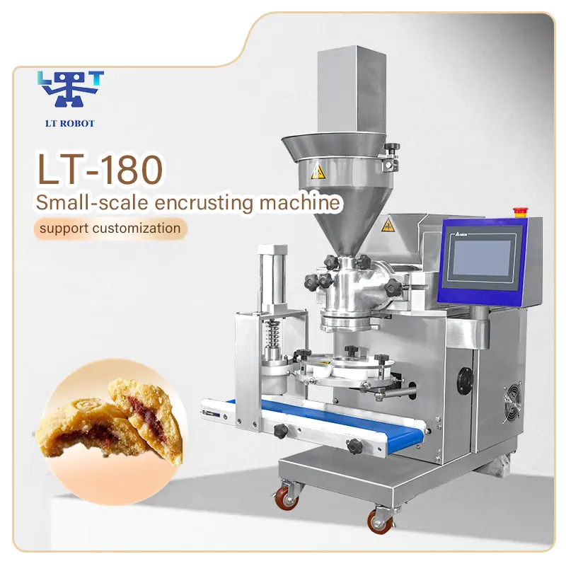[LT-180B] रेस्तरां मिनी स्वचालित मामोमल निर्माता चांदनी की तारीख भरी कुकी बनाने वाली मशीन