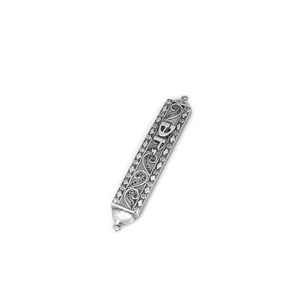 Kaydırma taç kapak kapı Mezuzah ile Mezuzah Metal kapı yan Judaica İsrail Hannukah hediye yahudi