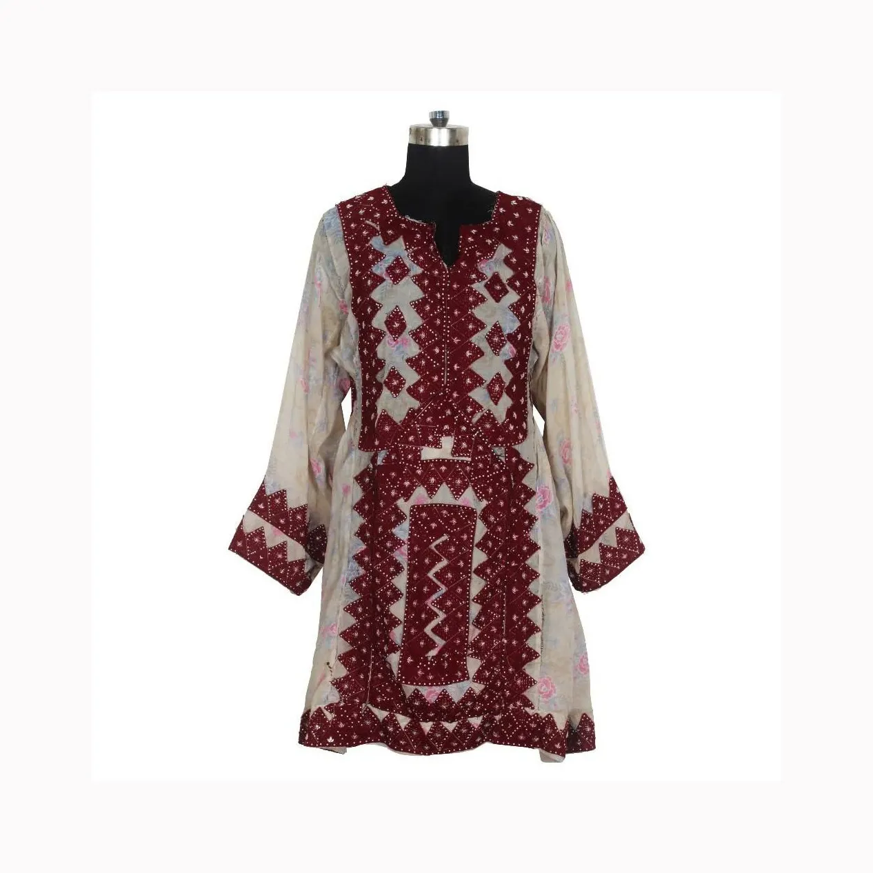 Vêtements faits à la main pleine broderie afghane robe traditionnelle afghane style chaud robes traditionnelles afghanes Kuchi faites à la main