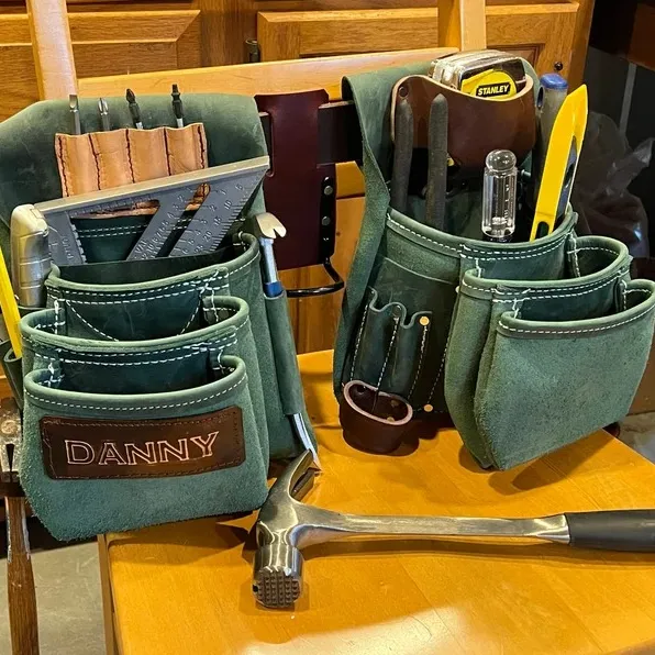 Gilet d'électricien personnalisé, ceinture, ceinture, robuste, réglable, pochettes de charpentier, porte-jarretelles, sacs à outils AL-0013