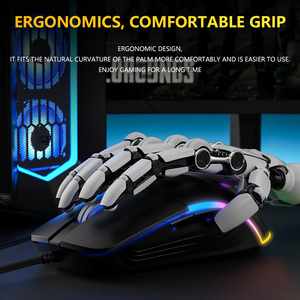 Spezielle mechanische 3D-Spielmaus für ESports Wired Macro Programming Silent für Office Shooting Game Mouse