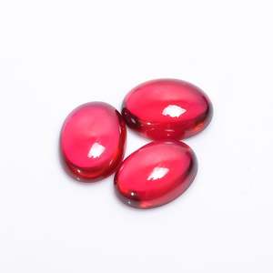 หินทับทิมสังเคราะห์สำหรับห้องแล็บวงรีสำหรับทำเครื่องประดับอัญมณี - Product Image 5