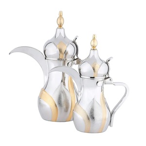 3 Set paslanmaz çelik arap Dallah zarif tasarım cilalı bitmiş restoran ve toptan kullanım için mükemmel - Product Image 4
