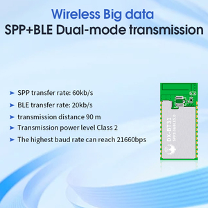 Transmisión UART de Big Data a 90m de distancia SPP3.0 + BLE5.0, módulo Bluetooth, 60kb/s, 75m, comandos AT, potencia de transmisión de doble nivel