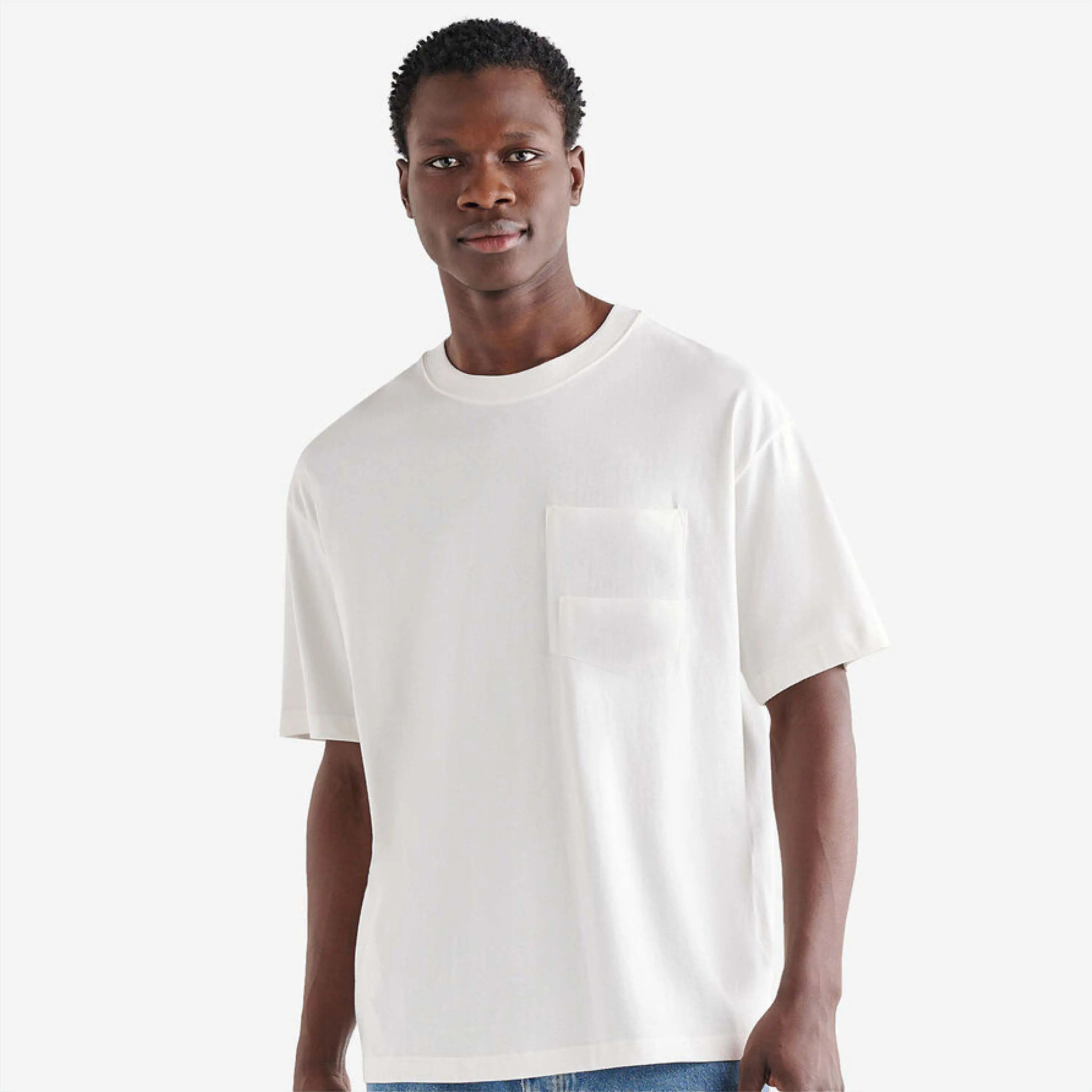 T-shirt à poche classique en coton pour homme-Doux et confortable, parfait pour un usage quotidien décontracté, disponible en différentes couleurs