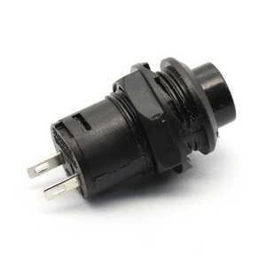 12mm 3A 125VAC 1.5A 250VAC DS-425B nero interruttore a pulsante di ritorno automatico momentaneo con combinazione 1NC interruttore di Reset plastica - Product Image 4