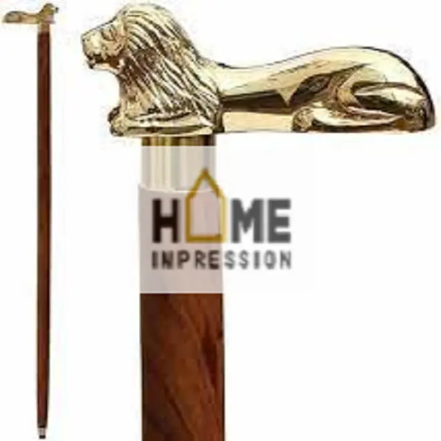 Messing Tiger Luxus Walking Sticks Kunden spezifische Metall Walking Sticks Neue Designer Walking Sticks