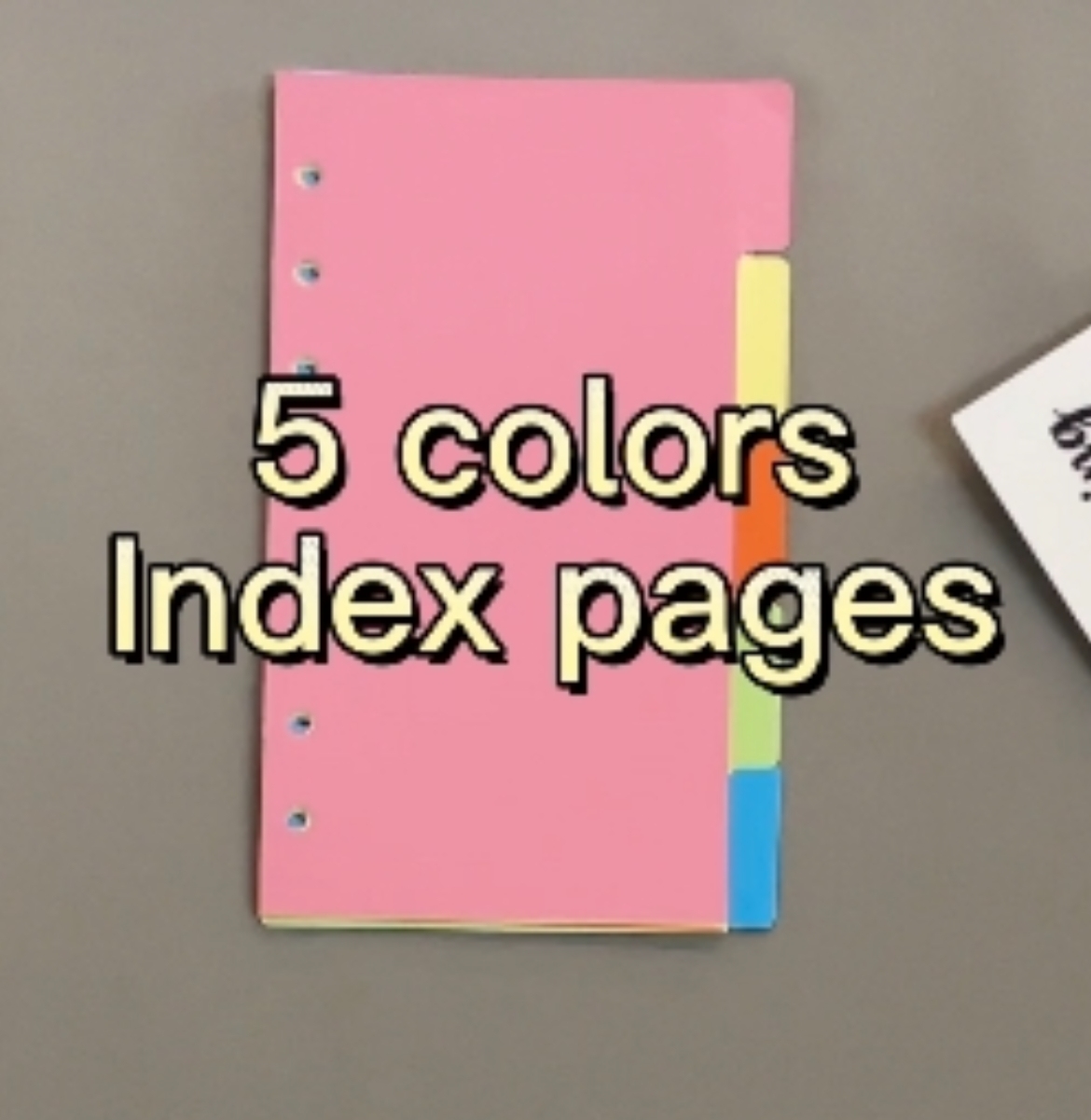 Pages d'index