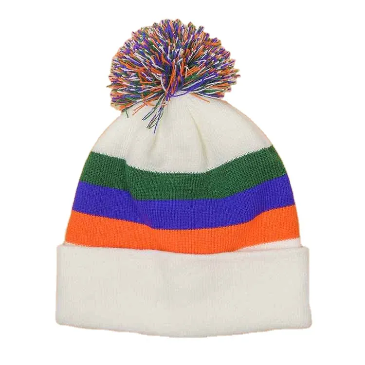 100% moda donna in acrilico invernale caldo cappelli invernali in maglia invernali abbigliamento sportivo invernale fatto a mano per berretti traspiranti ad asciugatura rapida