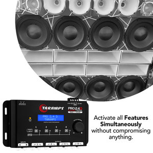 Taramps Pro 2.4D Dynamic Peak DSP Crossover Procesador de señal digital completo y ecualizador Función de limitador de pico 4CH Out Car Audio - Product Image 5