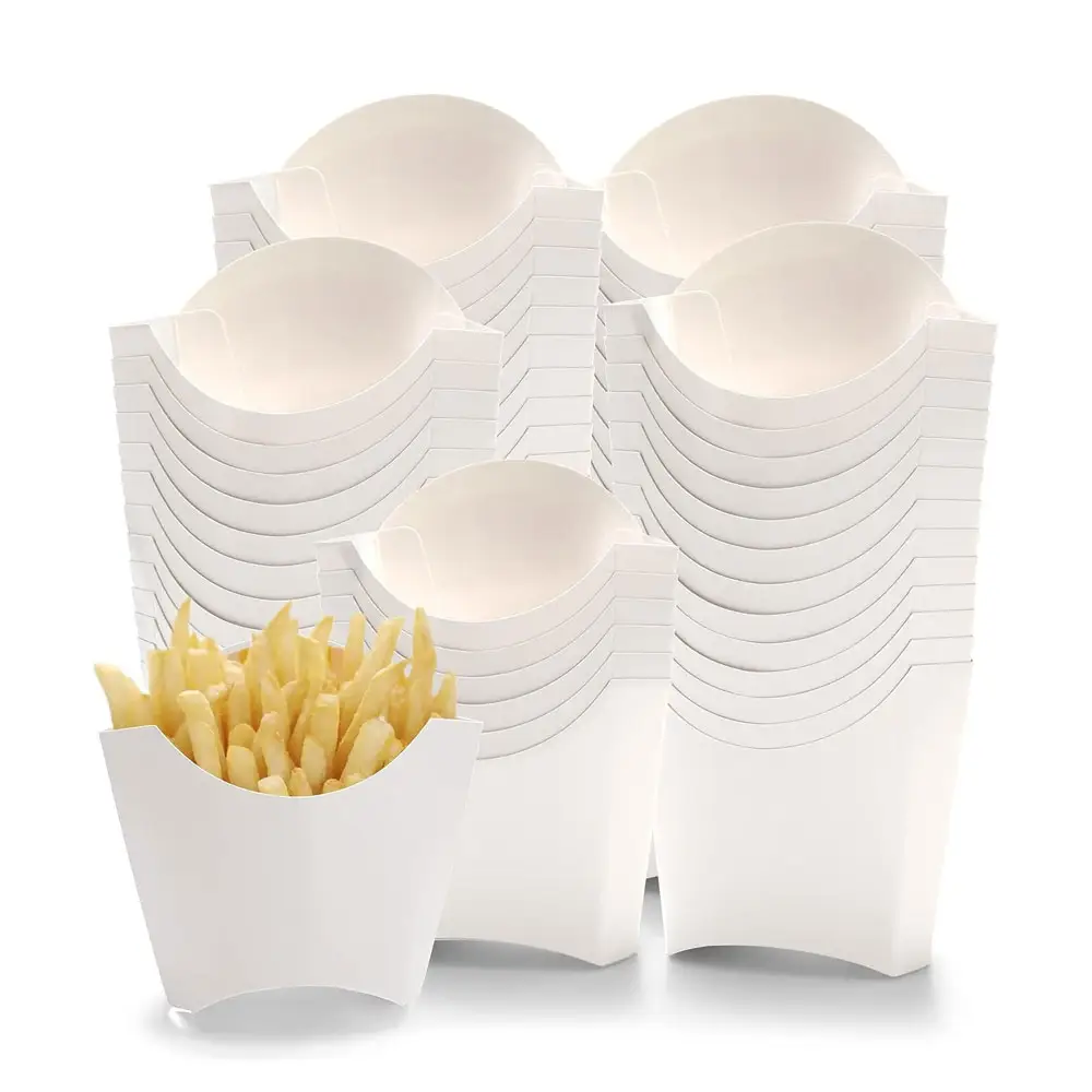 Custom Printed Snack Fast Food French Fries Packaging Boxes French Fries Box Folding Food Packaging Box