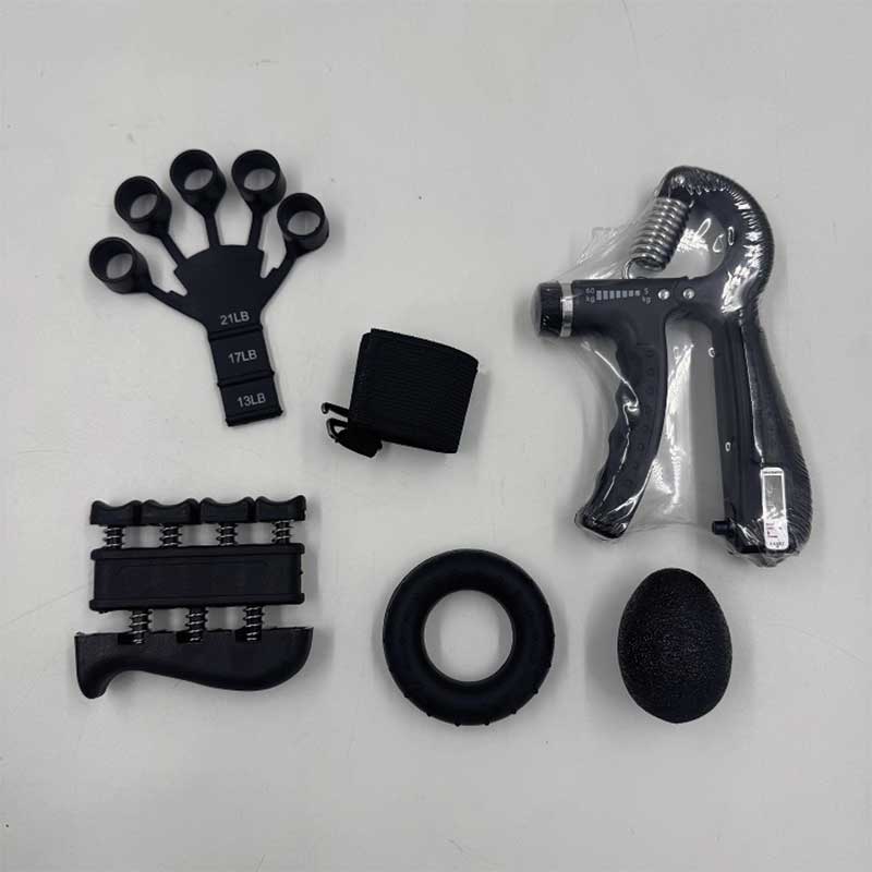 Dot counting five-piece set - black (cloth bag)